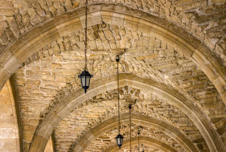 Arch in St. Lazarus Cathedral in Larnaca, Cyprusの写真素材