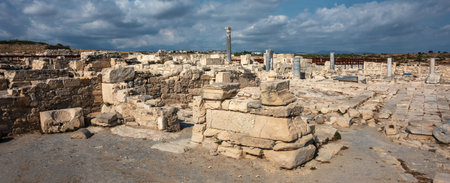 Ancient Kourion  Archaeological site near Limassol (Lemesos), Cyprus. Travel background