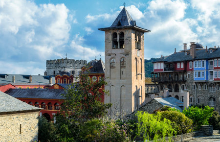 The Holy and Great Monastery of Vatopedi on Mount Athos, Greece