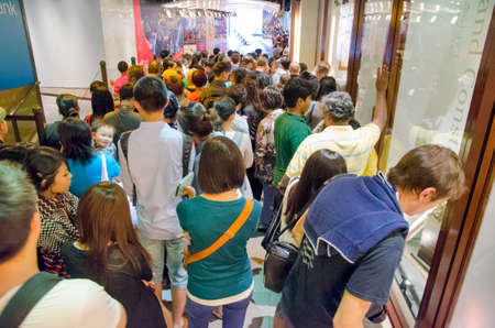 HONG KONG - MAY 03, 2013: Peak Train takes passengers to Victoria Peak. The peak is one of the most famous city attractions.のeditorial素材
