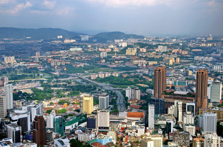 KUALA LUMPUR, MALAYSIA - 18TH MAY 2013; Kuala Lumpur and its surrounding urban areas form the most...