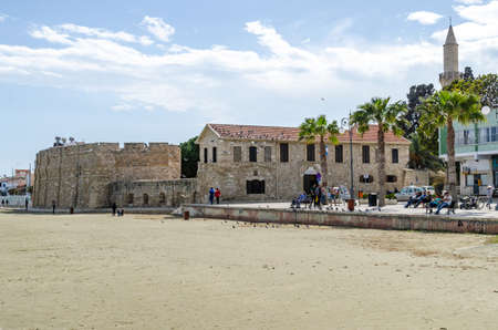 March 2017, Cyprus, Larnaca: Larnaca Quay on a sunny day, March 20, 2017.のeditorial素材