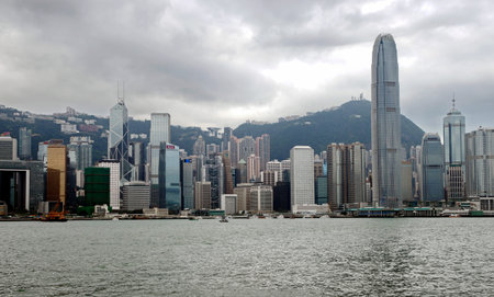 Hong Kong, China - May 04, 2013: Hong Kong Victoria Harbor in China, Hong Kong.