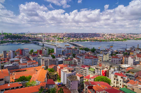 Panoramic view of Istanbul from the Galata Towerのeditorial素材