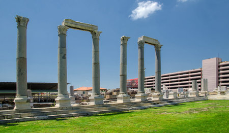 June 14, 2017: Agora of The ancient city of Smyrna in Izmir