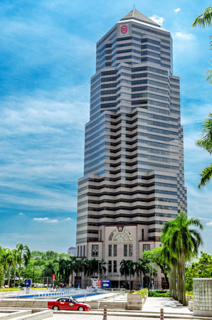 KUALA LUMPUR, MALAYSIA - MAY 18, 2013: Public Bank Berhad (PBB). Public Bank Brand is the best brand in financial services in Malaysia. The bank was founded in 1966 by Teh Hong Piow.のeditorial素材
