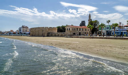 March 2017, Cyprus, Larnaca: Larnaca Quay on a sunny day, March 20, 2017.のeditorial素材