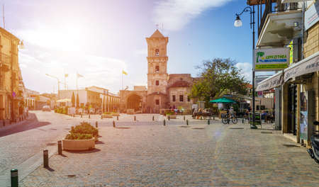 Larnaca, Cyprus - March 20, 2017: Orthodox Church of Saint Lazarus in Larnacaのeditorial素材