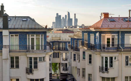 Moscow city viewの写真素材