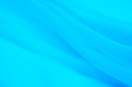 Silk fabric, organza is light blue.の写真素材