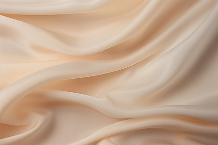 Abstract background texture of natural ivory color fabric. Fabric texture of natural silk material. Luxurious light canvas background.の素材