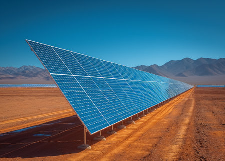 Miniature solar panel like a smartphone. Solar panel that produces power from both sides by exposing the front and rear of the solar cellsの素材
