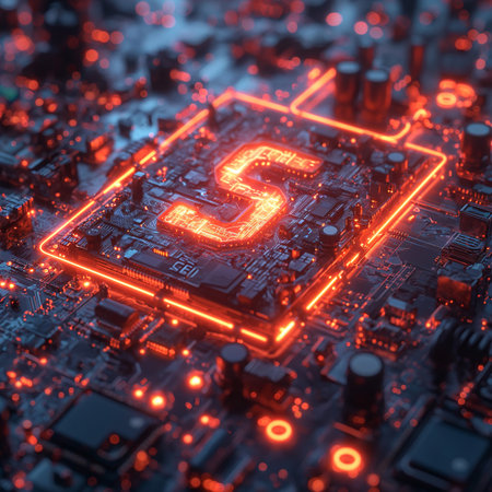 Conceptual image of the development of blockchain, artificial intelligence and cryptographyの素材