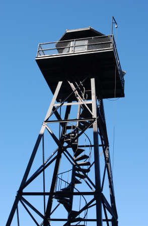 Watchtower on Alcatraz island, San Franciscoの写真素材