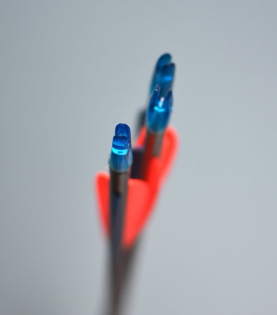 Close-up of arrow nocks