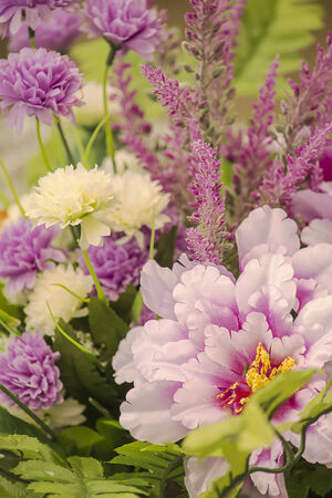 Flower bouquet made up of different flowersの写真素材