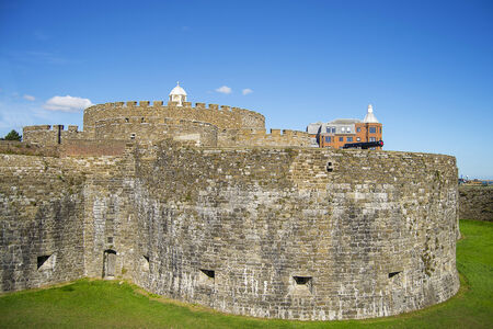 Walls of Deal Castle in Kent, south England.のeditorial素材