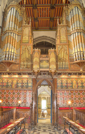 Interior of Rochester Cathedral in Kent, England.のeditorial素材
