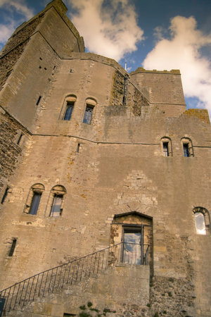 Entrance of Orford castle in Suffolk, England.のeditorial素材