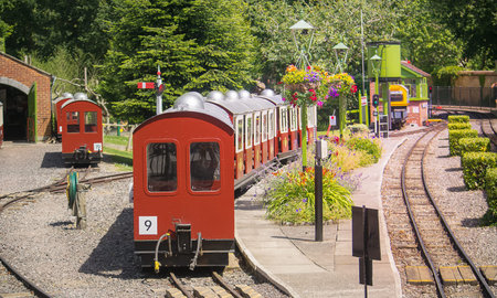 Miniature railway at Longleat in Wiltshire, England