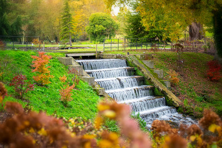 Waterfall on the grounds of Leeds castle