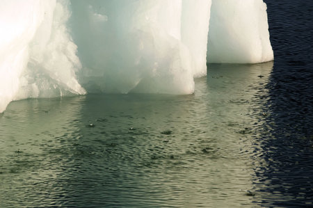 Climate change: melting iceberg