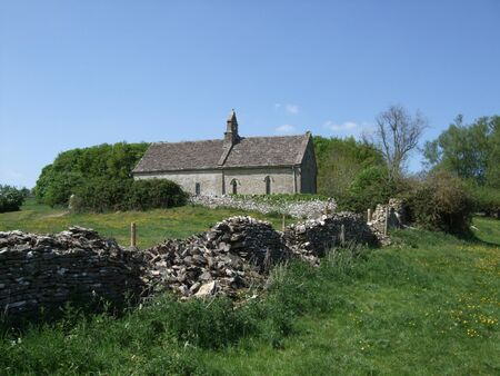 Old chapel in the countryside. The Cotswolds, UKの写真素材