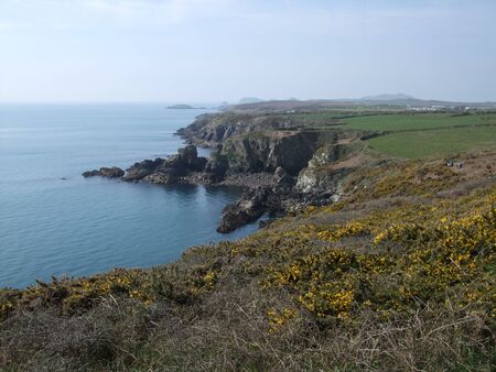 Coastal path along the West coast of Wales, UKの写真素材
