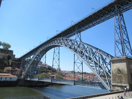 Luis I bridge over the River Douro. Porto, Portugalの写真素材