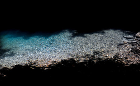 A mix of light, shadow and water
