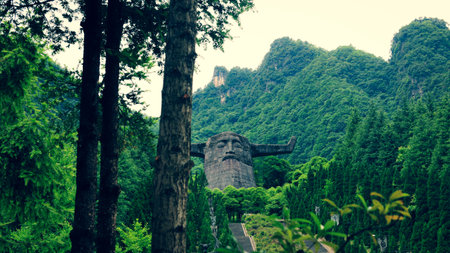 The flowers and plants of Shennongtan in Shennongjia are all under the gaze of Shennongの写真素材