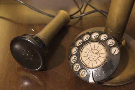 Rotary phone, old phoneの写真素材