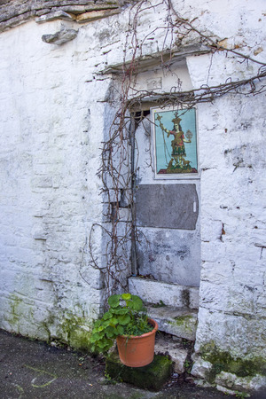 Narrow street of Alberobelloの写真素材