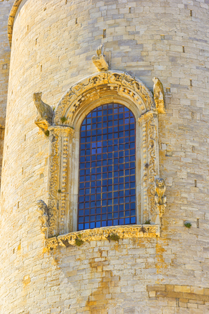 Cathedral of Trani, detail of the window, Puglia, Italyの写真素材
