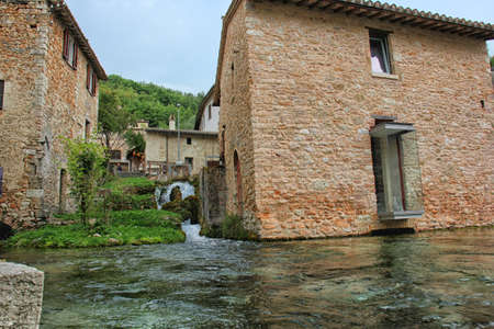 Rasiglia, the village of water, Perugia, Umbriaの写真素材