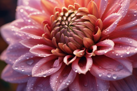 Surreal flower petals closeup and macro, beautiful floral abstract background, selective focus, AI Generatedの素材