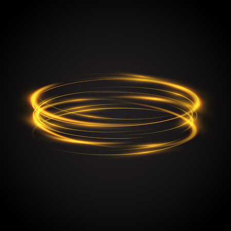 Abstract glowing rings, neon circles backgroundのイラスト素材