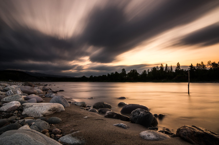 Altaelva shoreの写真素材