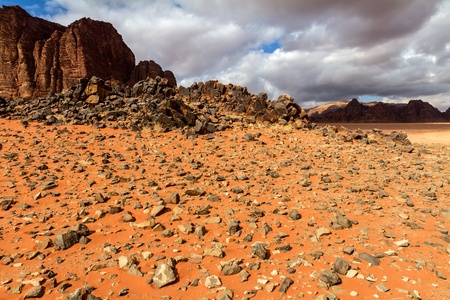 Wadi Rum desert landscape,Jordanの写真素材