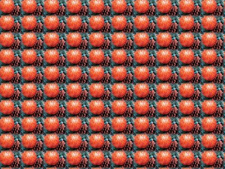 Orange Christmas Ball Ornament Up Close as Backgroundの写真素材