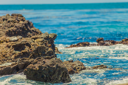 Laguna Beach, California The rocks and tidepools of Laguna Beachの写真素材