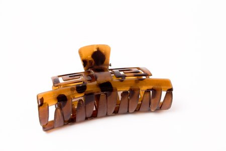 Hair Clip or slide for womans hair isolated against white background.の写真素材
