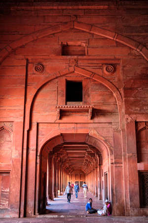 Agra, Uttar Pradesh / India - October 5, 2019: Jama Masjid mosque in Fatehpur Sikri in Agra, Uttar Pradesh, Indiaのeditorial素材