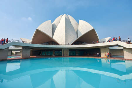 Lotus Temple, Bahai House of Worship in New Delhi, Indiaのeditorial素材
