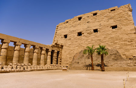 Karnak temple complex and Karnak Open Air Museum (built about 1250 BC) in Luxor, Egypt