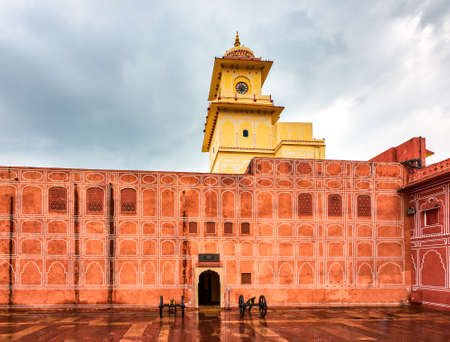 Jaipur, Rajasthan / India - September 29, 2019: Sabha Niwas (Diwan-e-Aam) hall of the public audience in Jaipur City Palace in Rajasthan, Indiaのeditorial素材