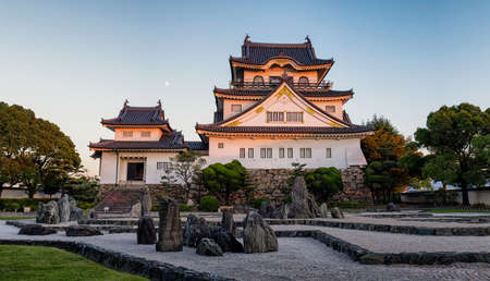 Kishiwada castle (Chikiri Castle) built in 16th century in Kishiwada city, Osaka Prefecture, Japanのeditorial素材