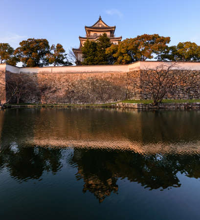 Kishiwada castle (Chikiri Castle) built in 16th century in Kishiwada city, Osaka Prefecture, Japanのeditorial素材