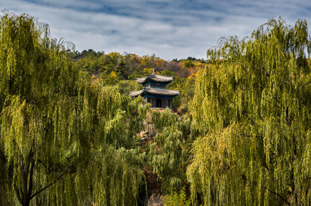 Chengde Mountain Resort, large complex of imperial palaces and gardens in Chengde, imperial summer...
