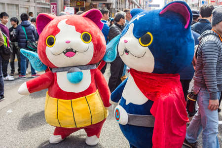 Osaka / Japan - March 18, 2018: Nipponbashi Street Festa, colorful cosplay and anime festival held every March in Osaka, Japan. It is one of the biggest cosplay events in the worldのeditorial素材